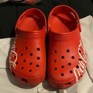 Coca Cola Men Bright Red Slip-On Foam Clogs with White Logo